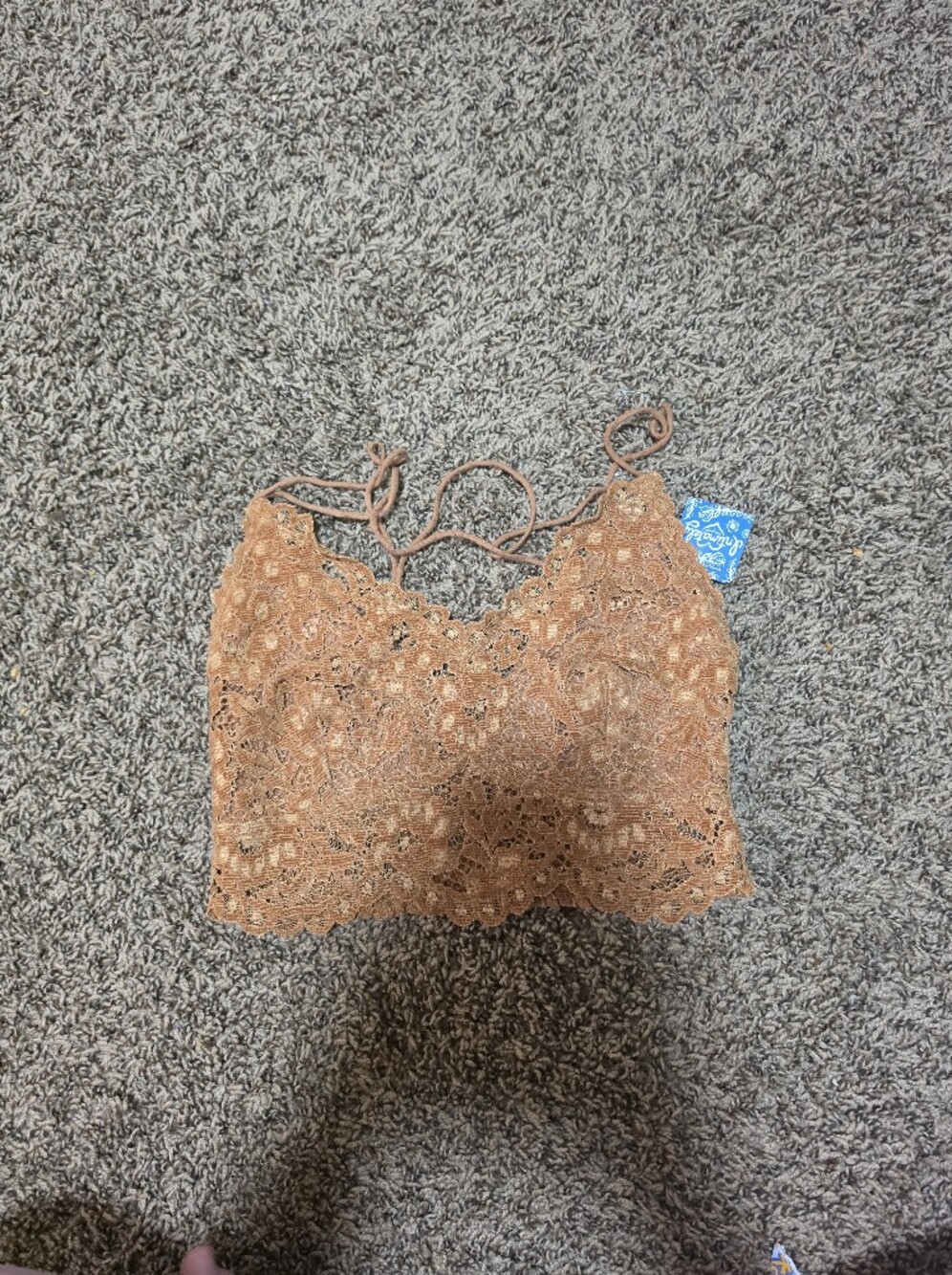 FREE PEOPLE intimates Delicate Lace Bralette - Tan